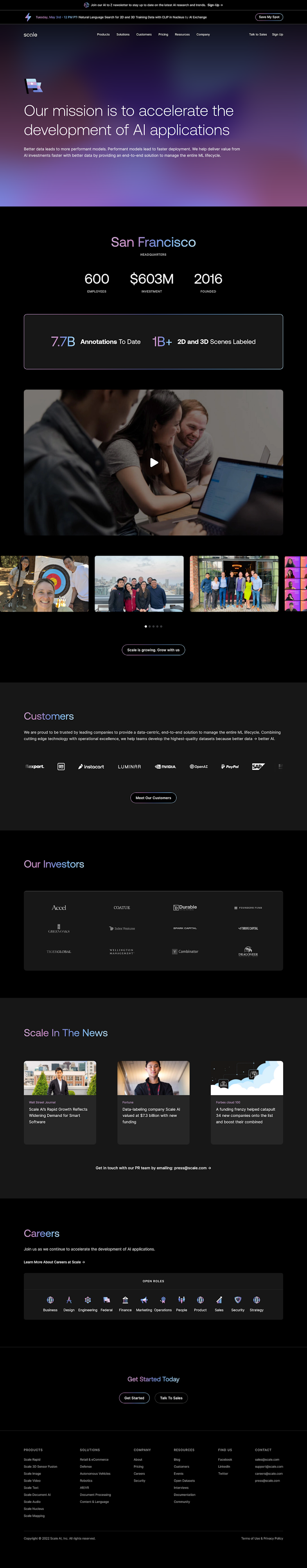 Scale About Us Page Design