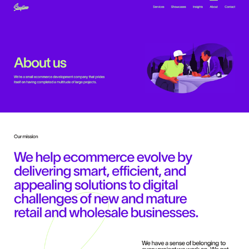 Staylime About Us Page Design